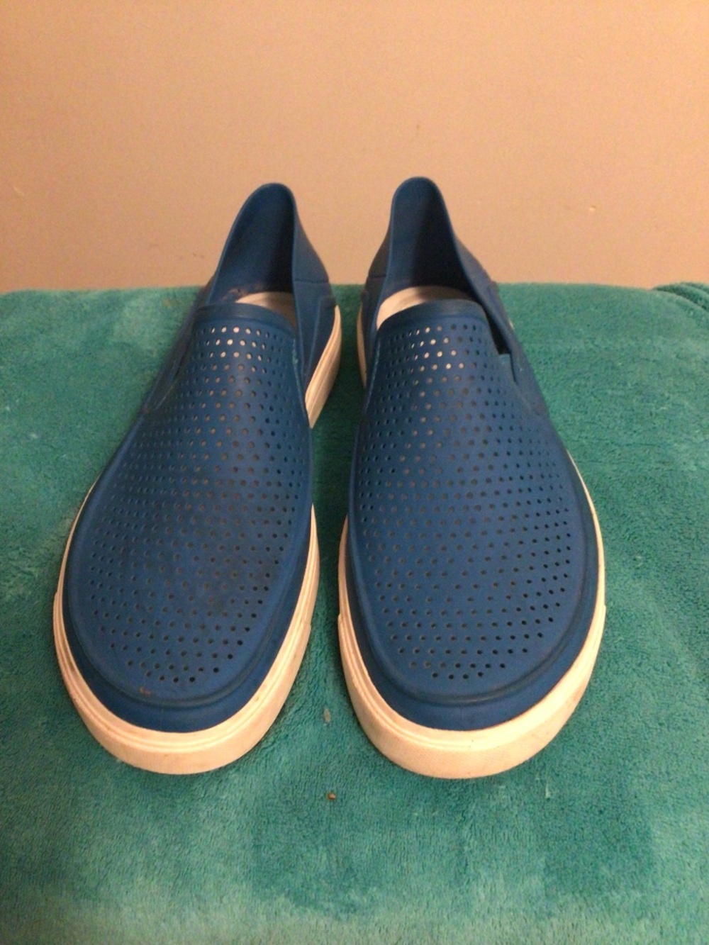 CROCOS a blue boat shoe water repellent beach wear swimming men’s SZ 12